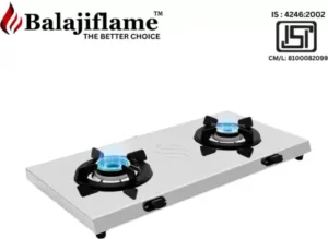 Balajiflame Stainless Steel Manual Gas Stove  (2 Burners)