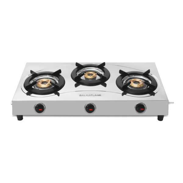 3 Burner Stainless Steel Gas Stove