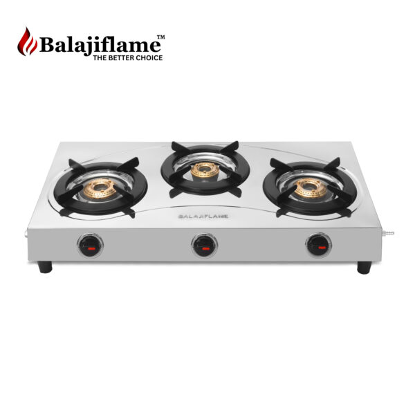 3 Burner Stainless Steel Gas Stove