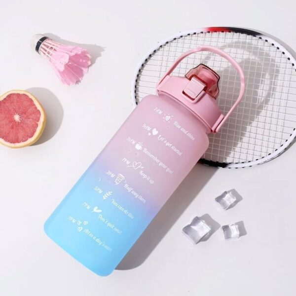 Gradient Water Bottle Set of 3 (2000ml + 900ml + 350ml) – Stylish, Leak-Proof & BPA-Free - Image 4